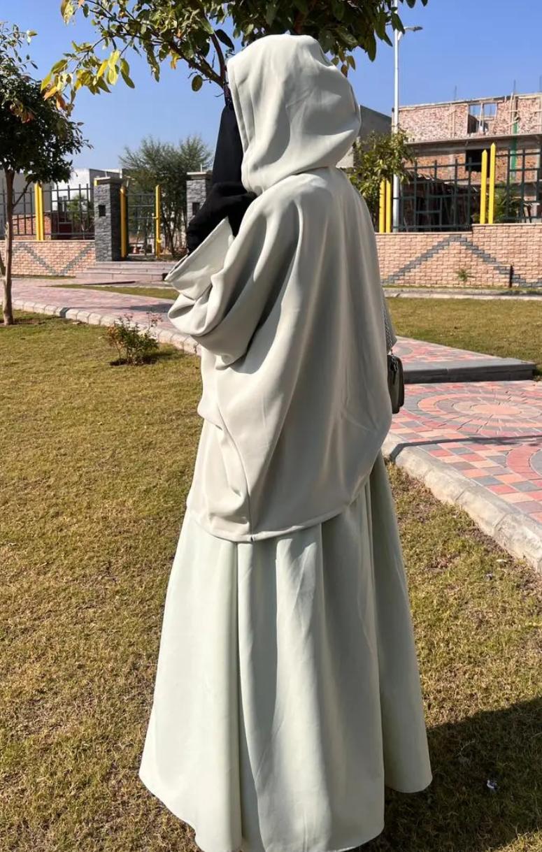 Premium Modest 2-Piece Abaya & Skirt Co-Ord Set