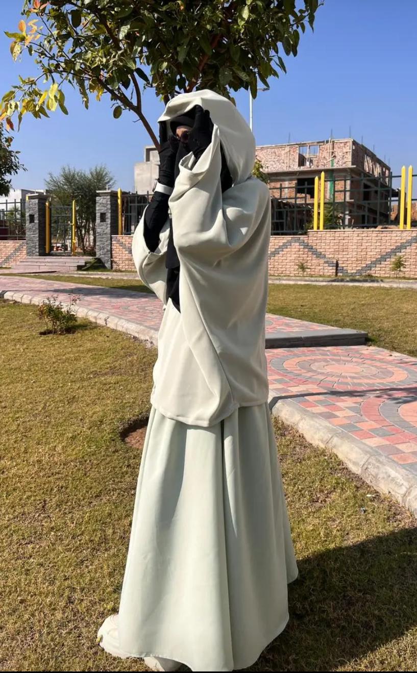 Premium Modest 2-Piece Abaya & Skirt Co-Ord Set