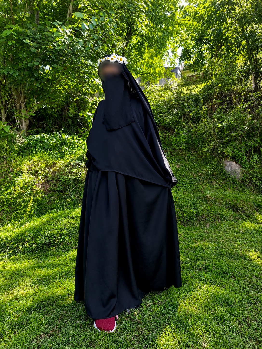 Baggy abaya with hoodie