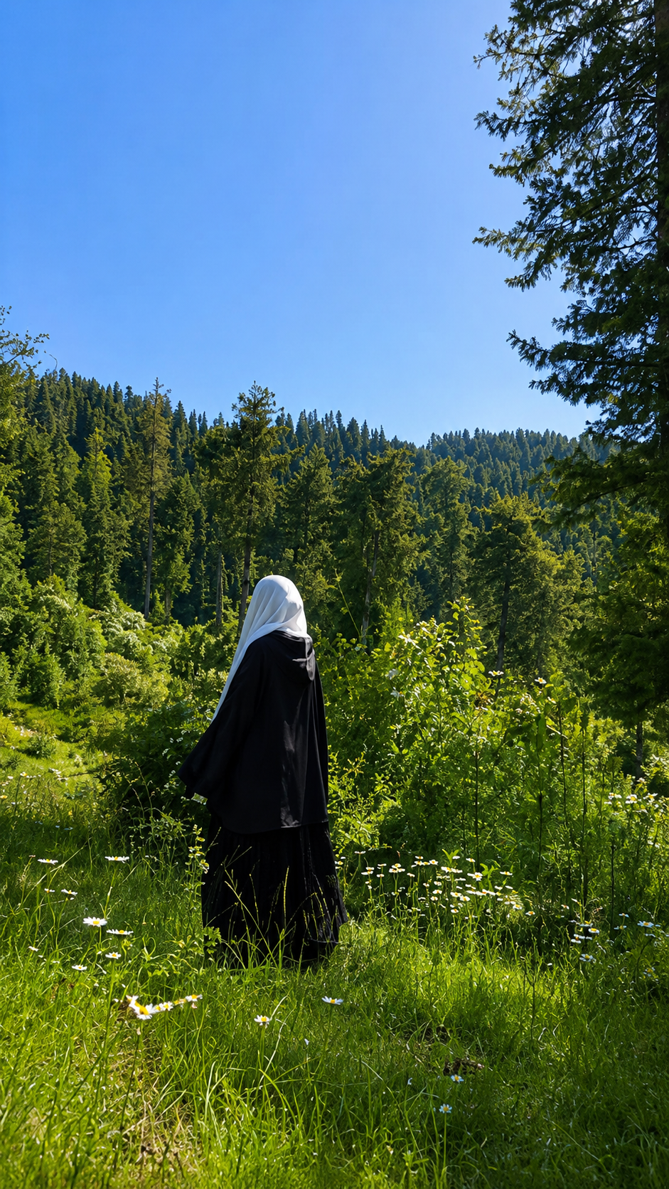 Baggy abaya with hoodie